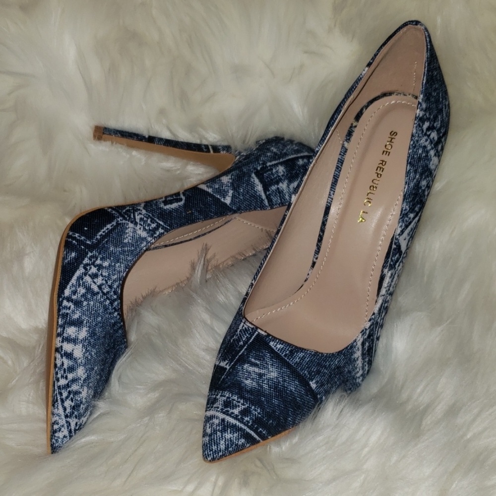 Denim Heels